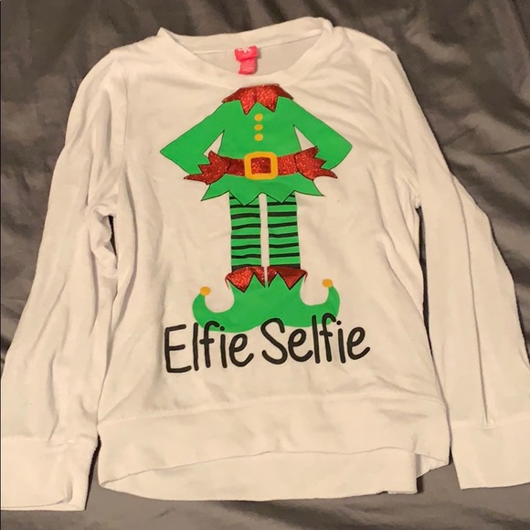 JK Designs Other - FREE WITH BUNDLE Girls Elfie Selfie sweatshirt